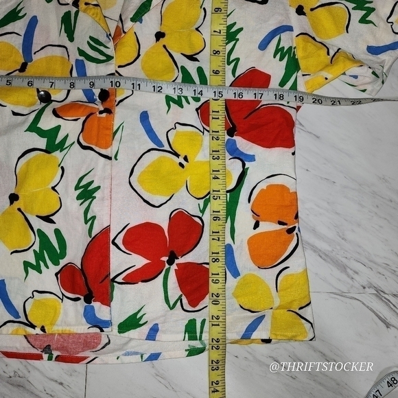 Vintage 80s floral skirt set - Picture 5 of 9